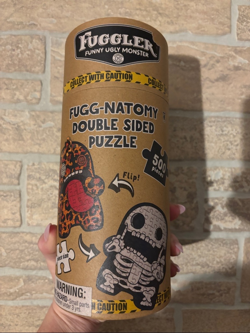 adidas Brown & Black Fuggler Fugg-Natomy Double-Sided Party Puzzle